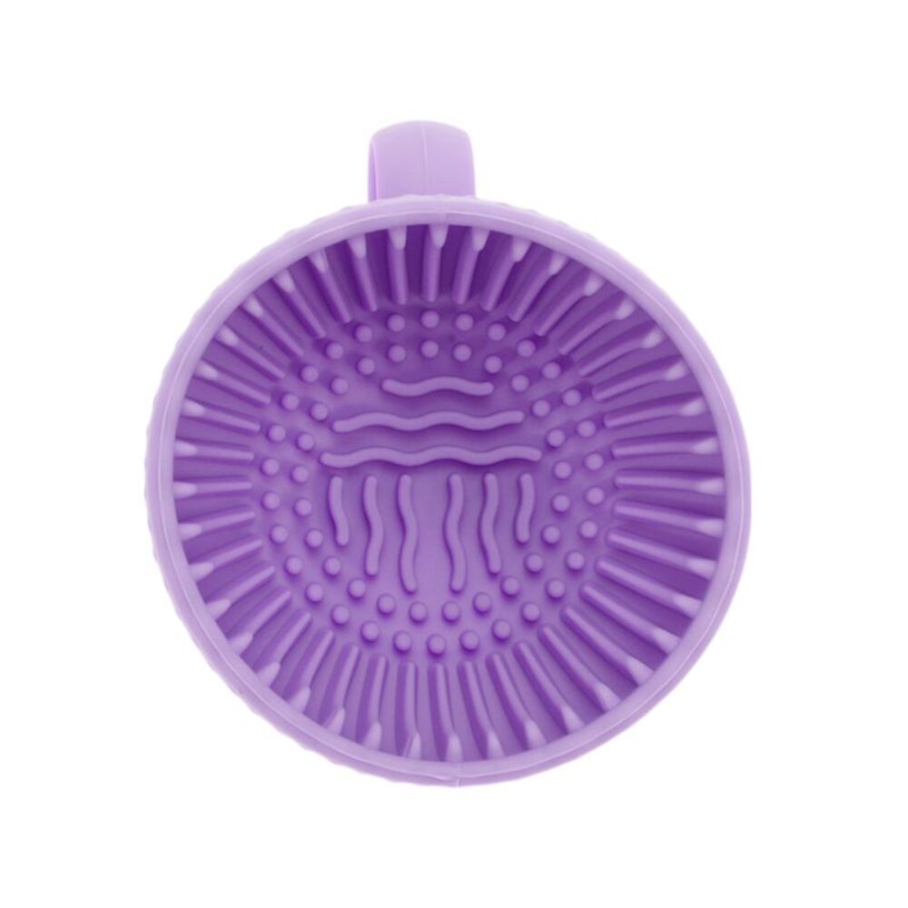 Hand-held Makeup Brush Cleaner Purple